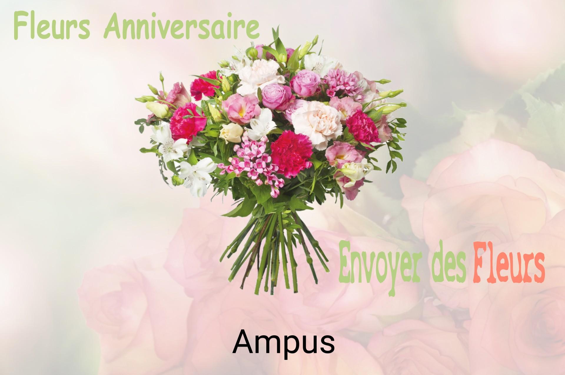 Bouquet de fleurs d’anniversaire livré à Ampus
